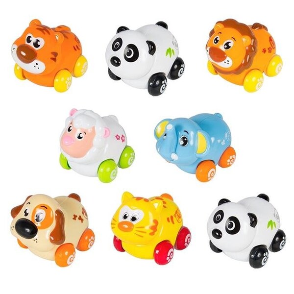 Azimport AZImport PS376 Cartoon Animals Friction Push & Go Toy Cars Play Set; Set of 8 PS376 - main